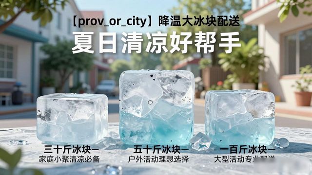 合肥降温大冰块配送_海鲜排档降温解决方案_高温天气大冰块配送
